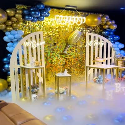 Decorated private theatre experience